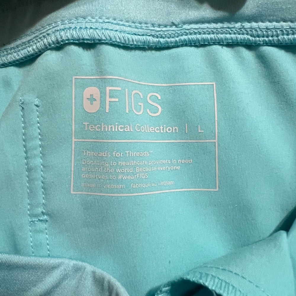 Women's Zamora Jogger Scrub Pants in Aqua Size Large W18SW2005 - Picture 8 of 9